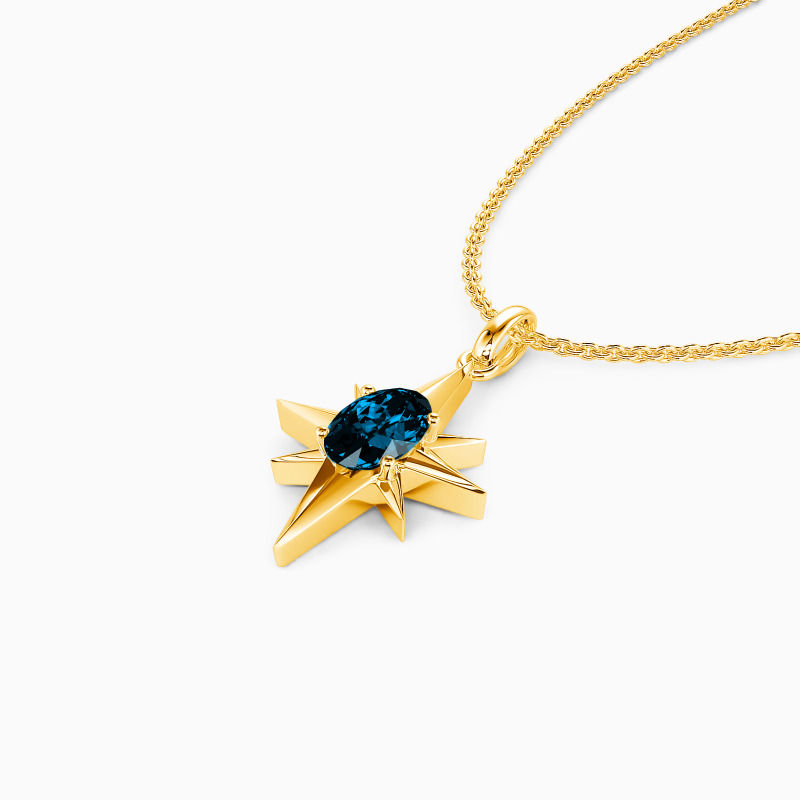 "Only Star" Oval Cut Necklace
