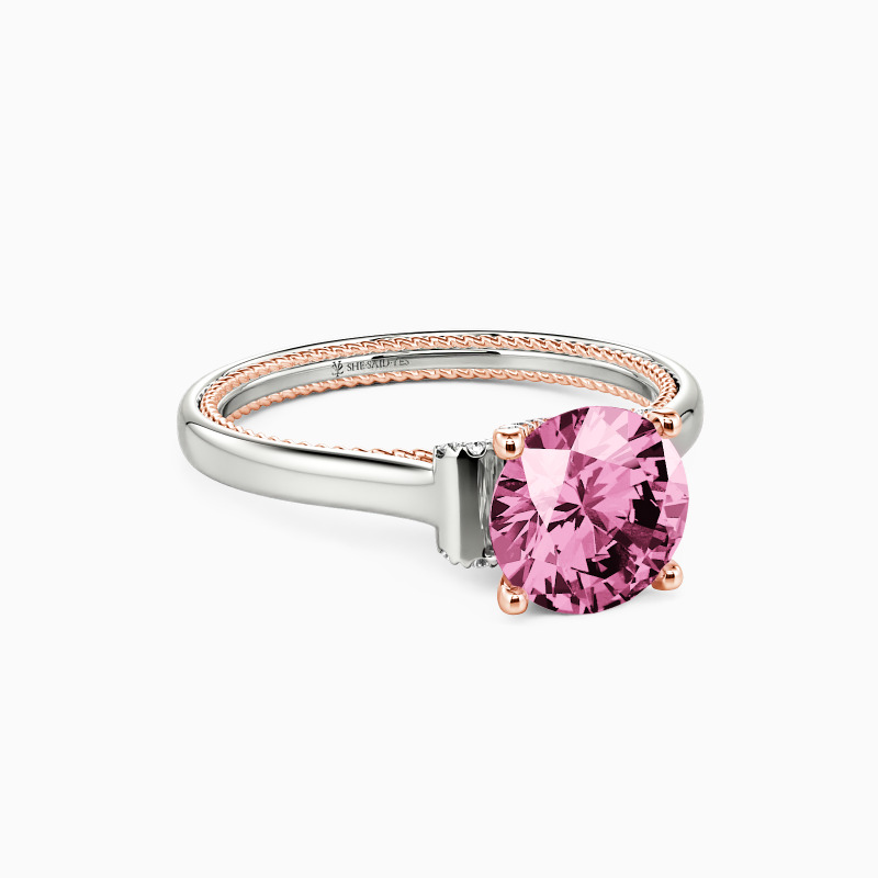 "Love Means Forever" Round Cut Solitaire Engagement Ring