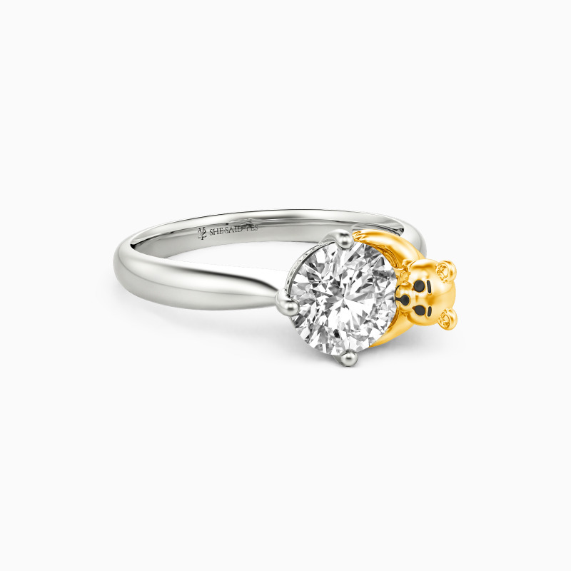 "Sweet Memory" Round Cut Solitaire Engagement Ring