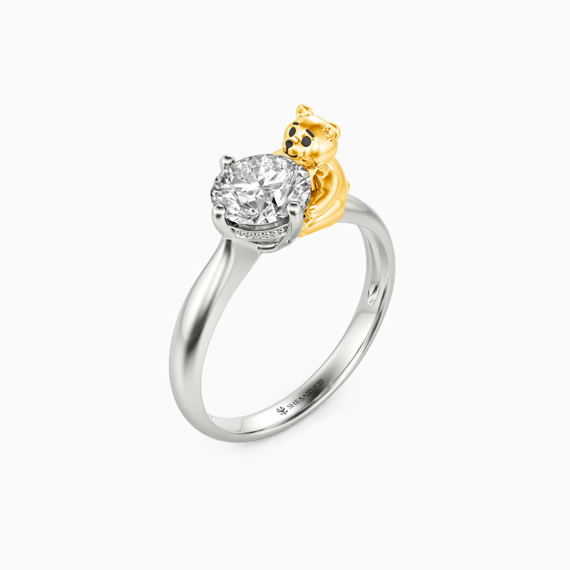 "Sweet Memory" Round Cut Solitaire Engagement Ring