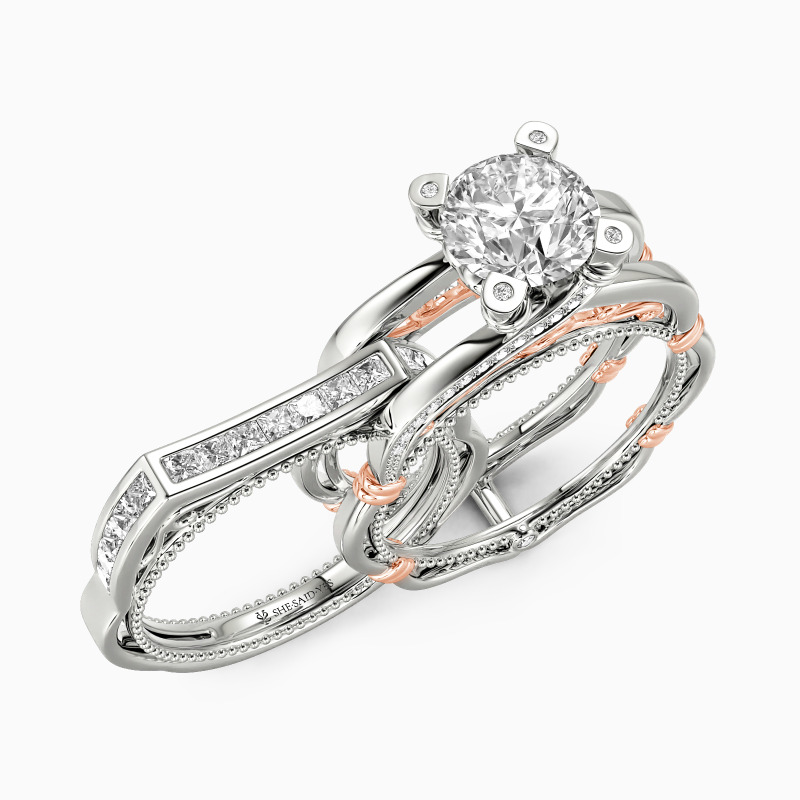 "The Elopement" Round Cut Bridal Set