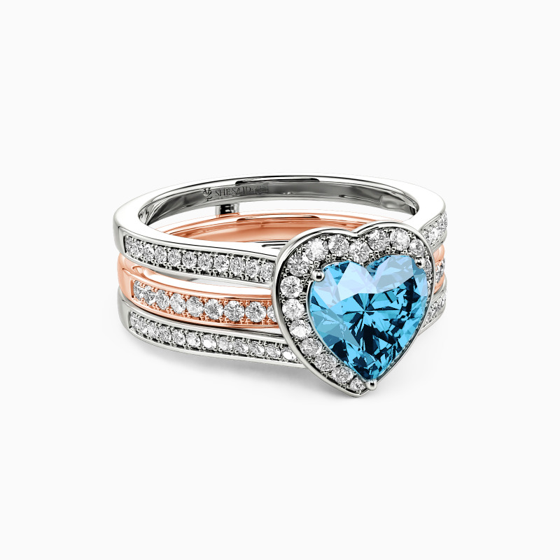 "The Adorable" Heart Cut Bridal Set