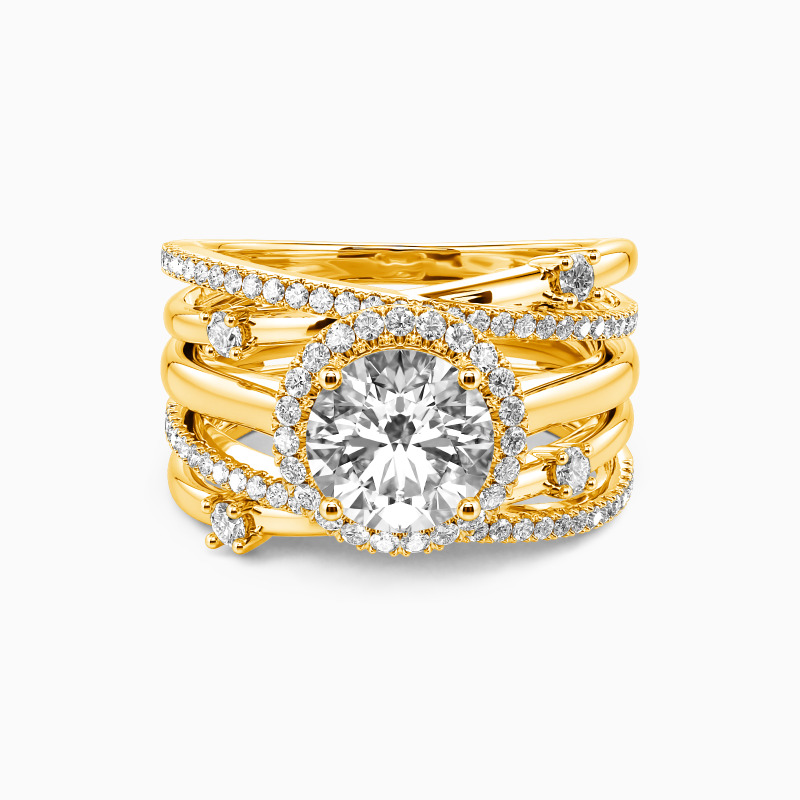 "Hold Me Closer" Round Cut Ring Set