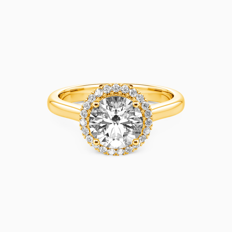 "Hold Me Closer" Round Cut Halo Engagement Ring