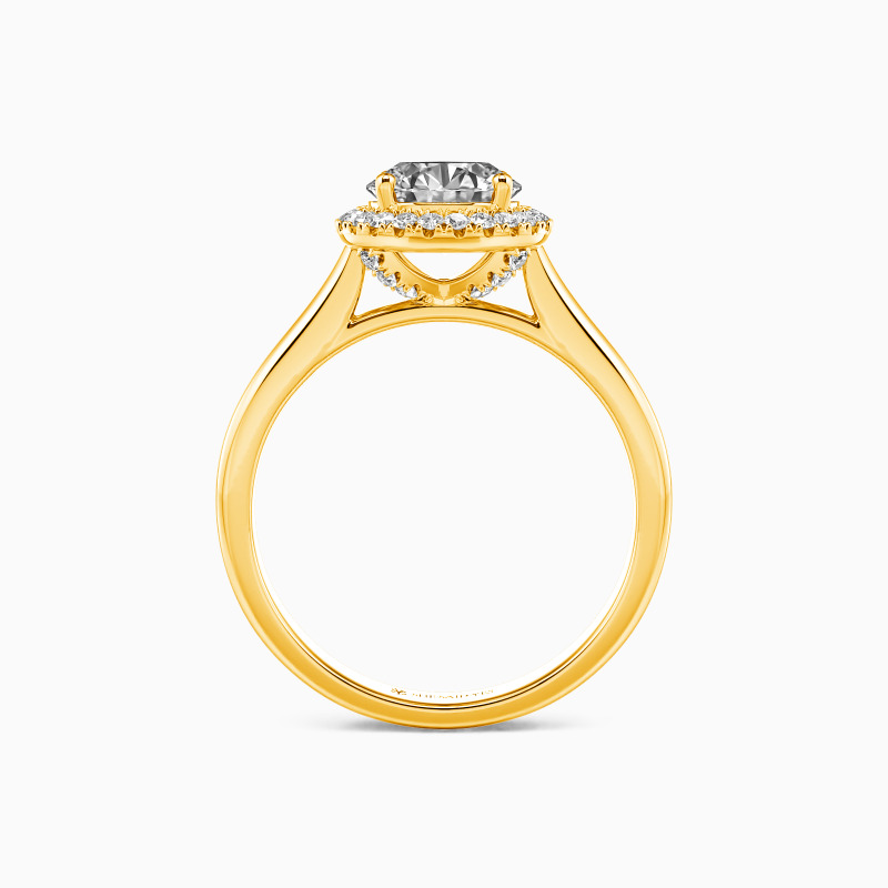 "Hold Me Closer" Round Cut Halo Engagement Ring