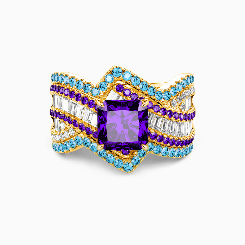 "Promise of Tomorrow" Radiant Cut Ring Set