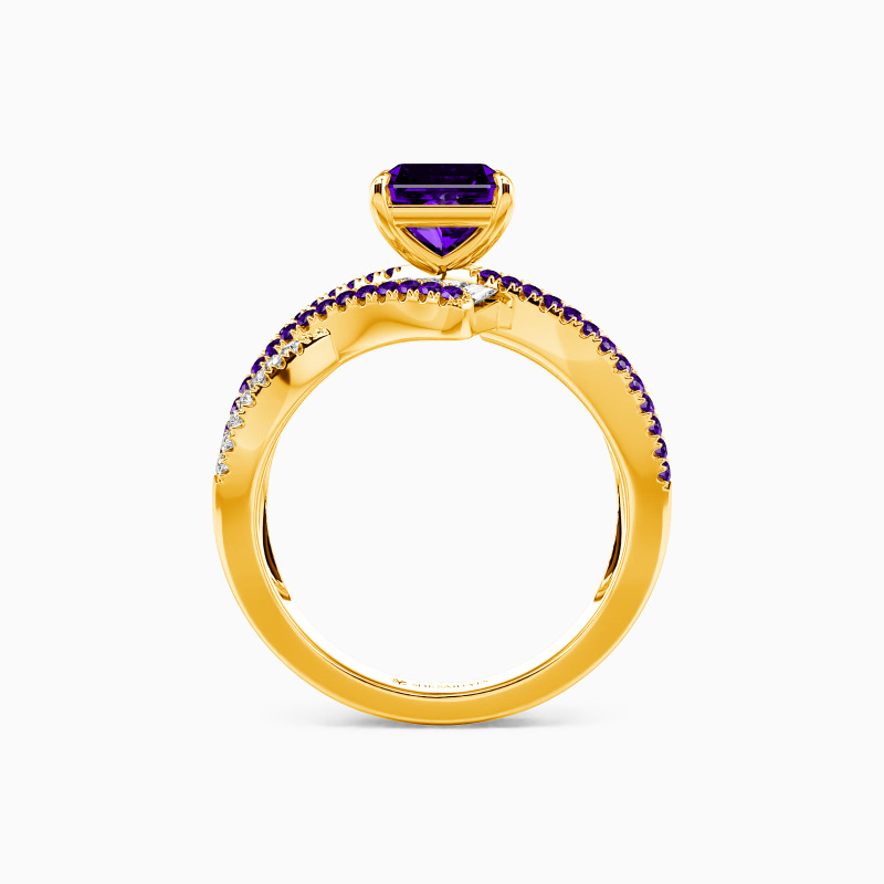 "Promise of Tomorrow" Radiant Cut Side Stone Engagement Ring