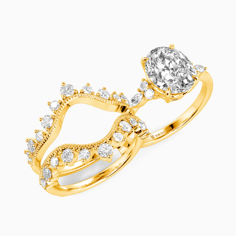 "All of Me" Oval Cut Bridal Set