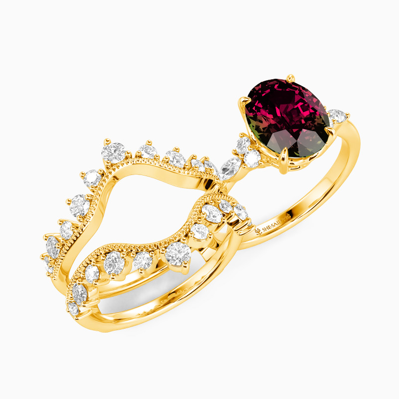 "All of Me" Oval Cut Bridal Set