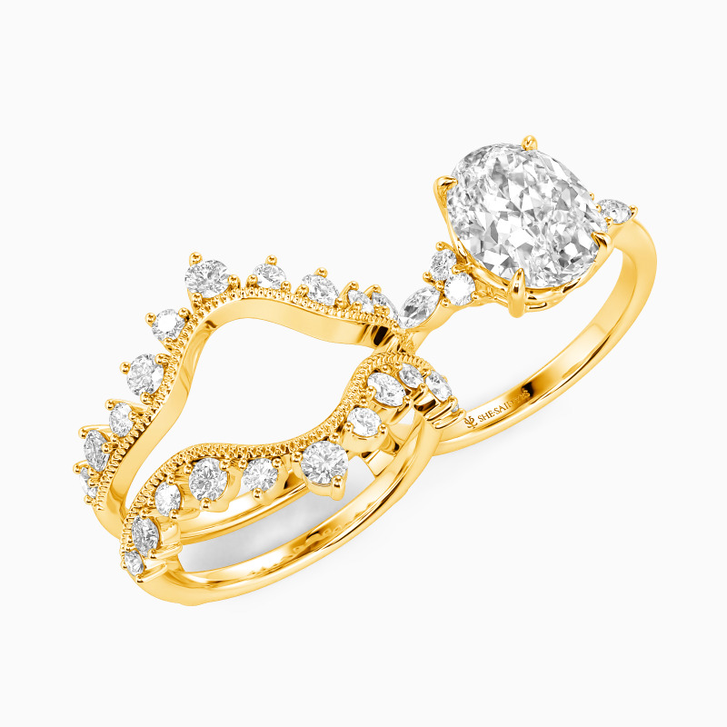 "All of Me" Oval Cut Bridal Set