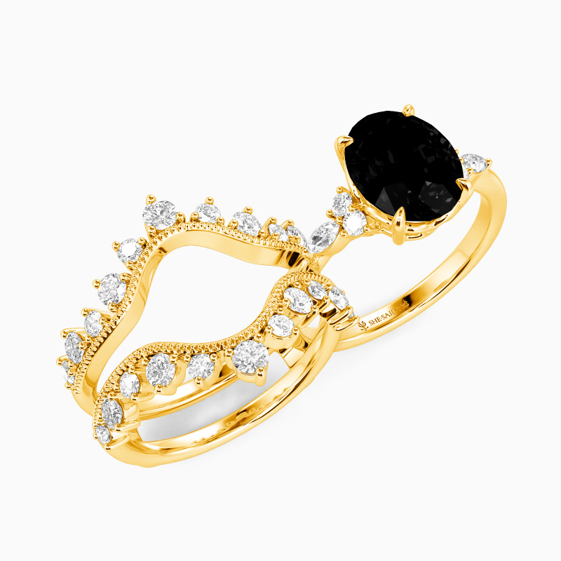 "All of Me" Oval Cut Bridal Set