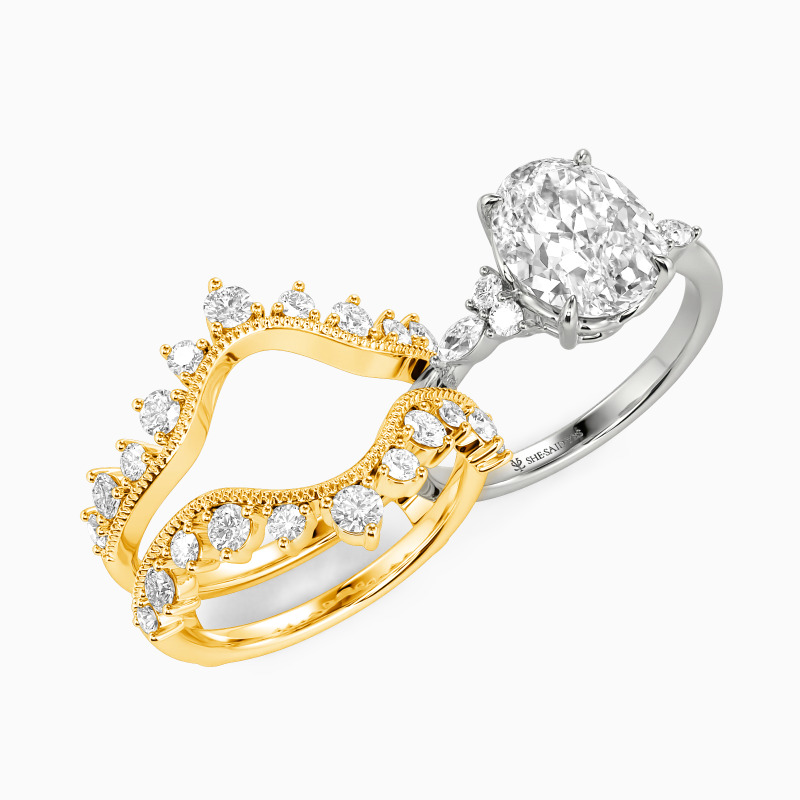 "All of Me" Oval Cut Bridal Set