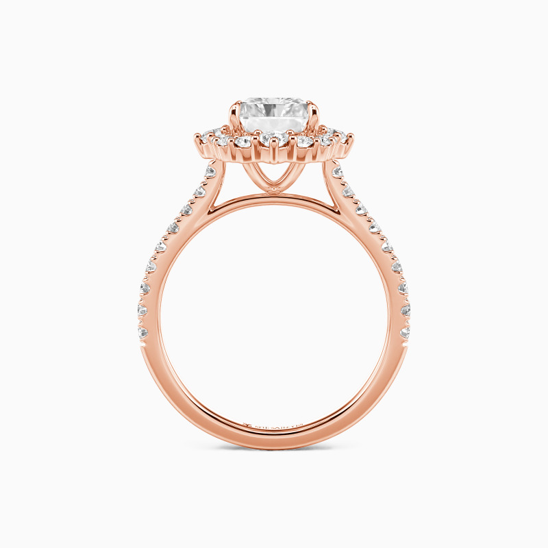 "Amazed by You" Radiant Cut Halo Engagement Ring