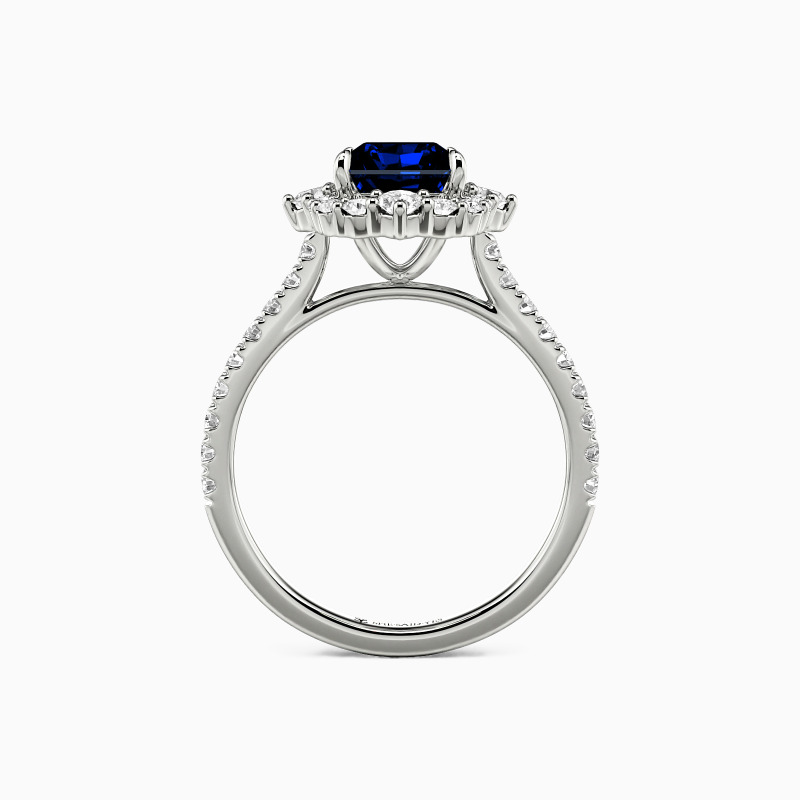 "Amazed by You" Radiant Cut Halo Engagement Ring