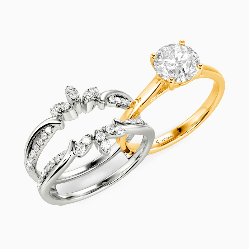 "From This Moment Forward" Round Cut Bridal Set