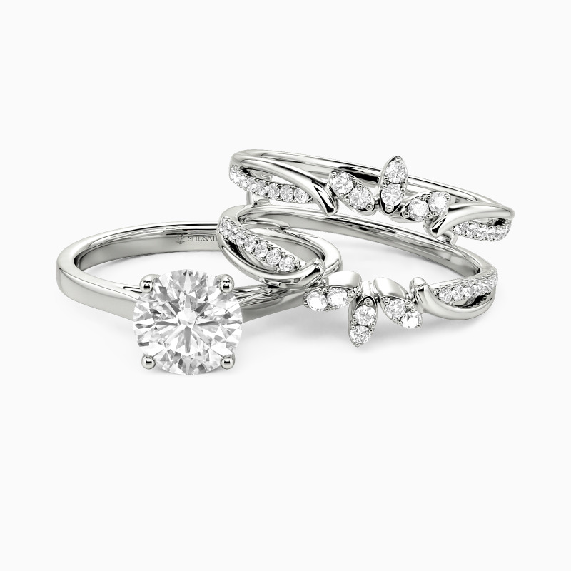"From This Moment Forward" Round Cut Bridal Set