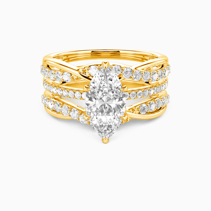 "In Your Arms" Marquise Cut Bridal Set