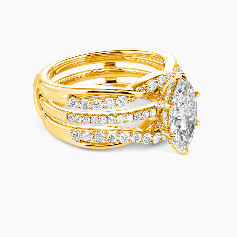 "In Your Arms" Marquise Cut Bridal Set