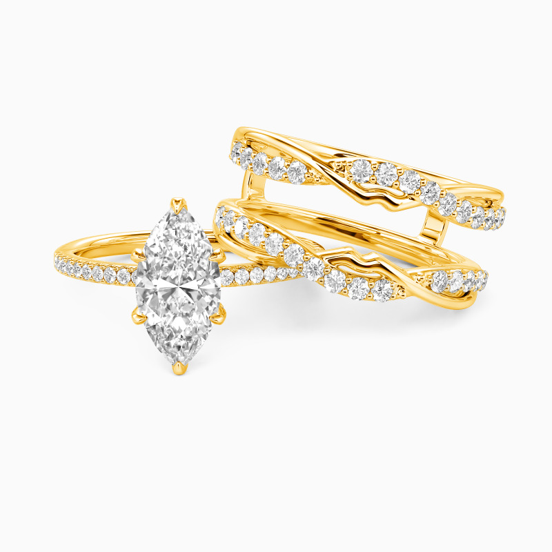 "In Your Arms" Marquise Cut Bridal Set