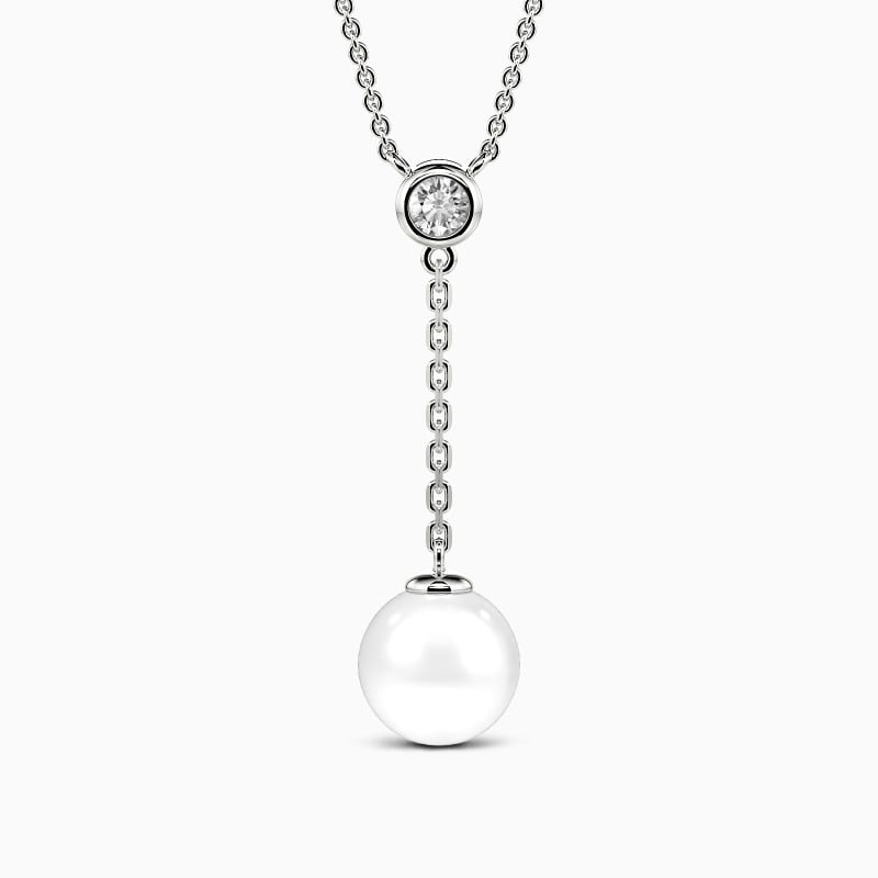 "Moonshadow Allure" 7.5-8.0mm Freshwater Pearl Necklace