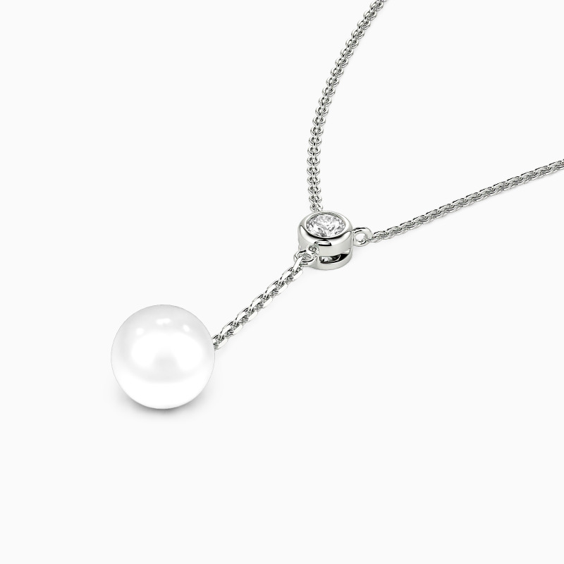 "Moonshadow Allure" 7.5-8.0mm Freshwater Pearl Necklace