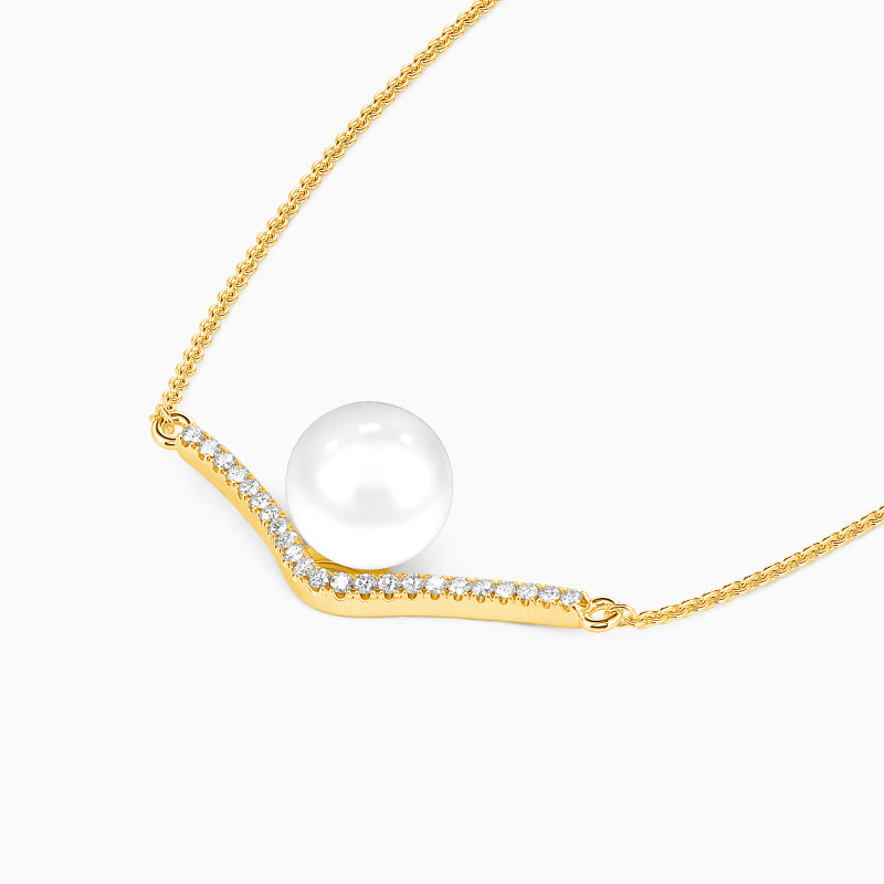 "Twinkling Tryst" 7.5-8.0mm Freshwater Pearl Necklace