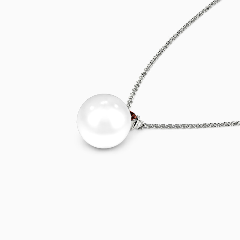 "A Love Glowing True" 9.5-10mm Freshwater Pearl Necklace