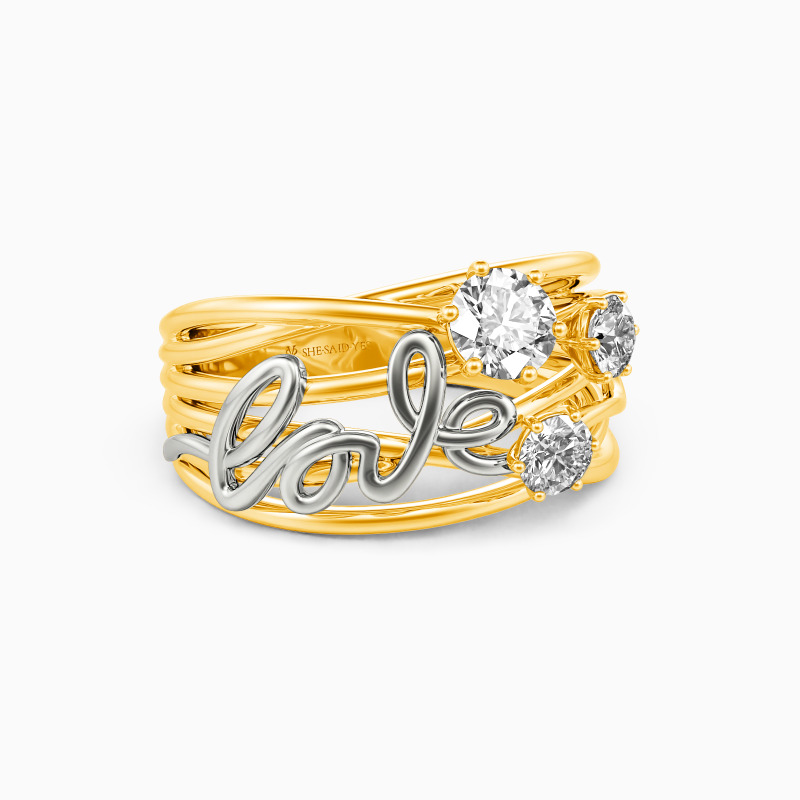 "Lingering Love" Round Cut Ring