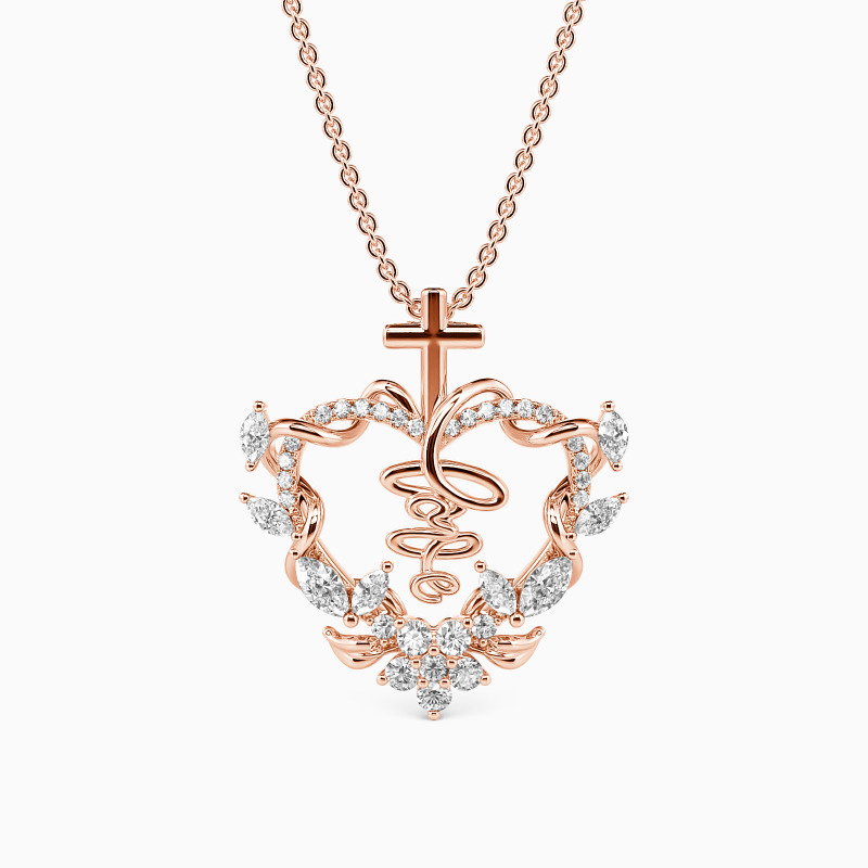 "Love for All" Marquise Cut Necklace