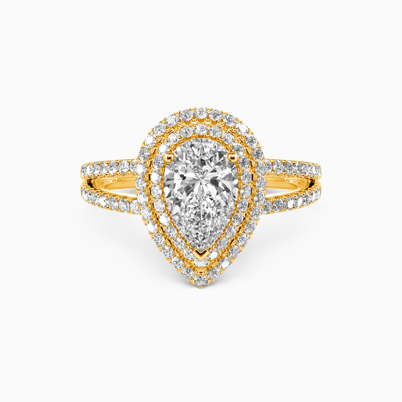 "Unrequited love" Pear Cut Engagement Ring