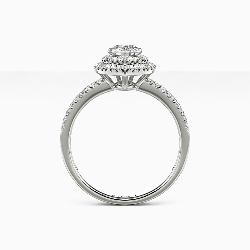 "Unrequited love" Pear Cut Engagement Ring