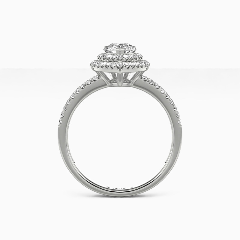 "Unrequited love" Pear Cut Engagement Ring