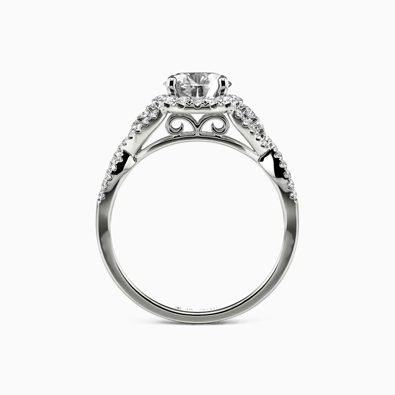 "A Match Made in Heaven"Round Cut Halo Engagement Ring