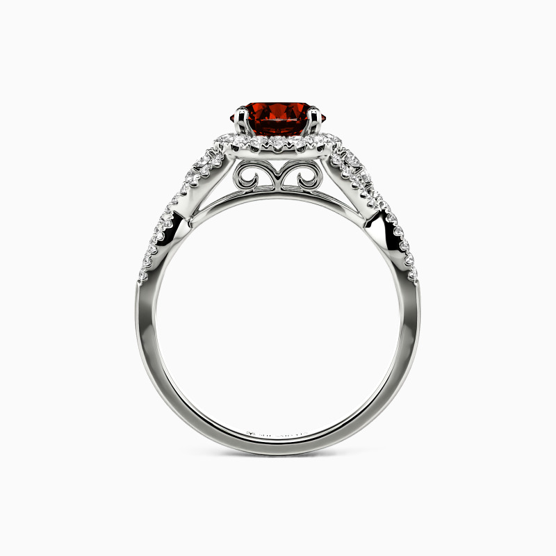"A Match Made in Heaven"Round Cut Halo Engagement Ring