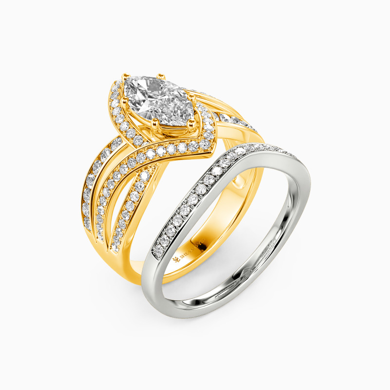 "The Gospel Truth" Marquise Cut 2pcs Bridal Set