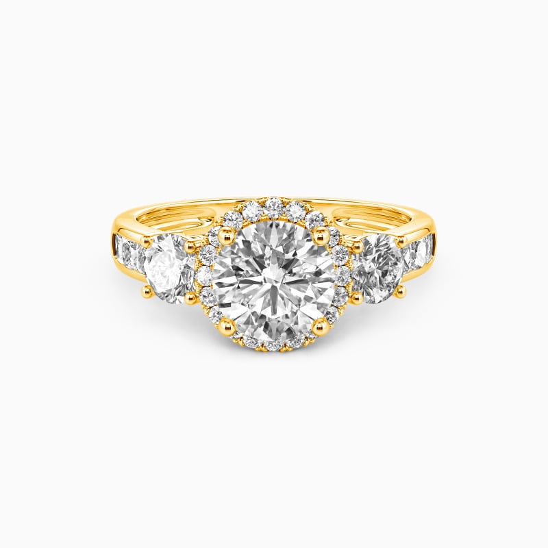 "Only You" Round Cut Halo Engagement Ring