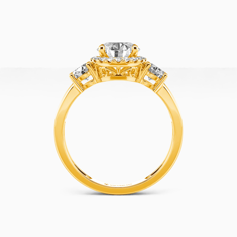 "Only You" Round Cut Halo Engagement Ring