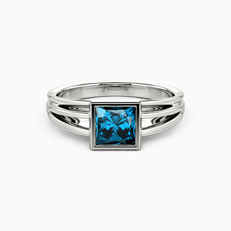 "Wake Up My Mind" Princess Cut Solitaire Engagement Ring