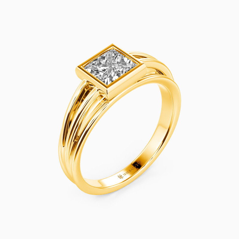 "Wake Up My Mind" Princess Cut Solitaire Engagement Ring