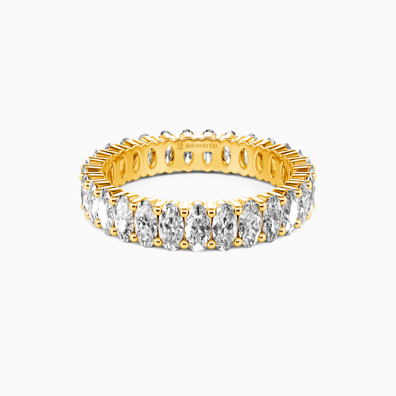 「上品にきらめく」エタニティ K18 K14 K10 プラチナ リング