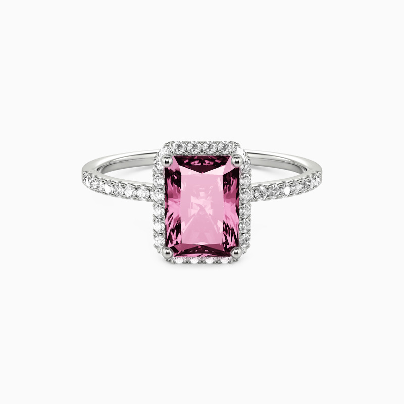 "Vision Of Love" 1ct Radiant Cut Halo Engagement Ring