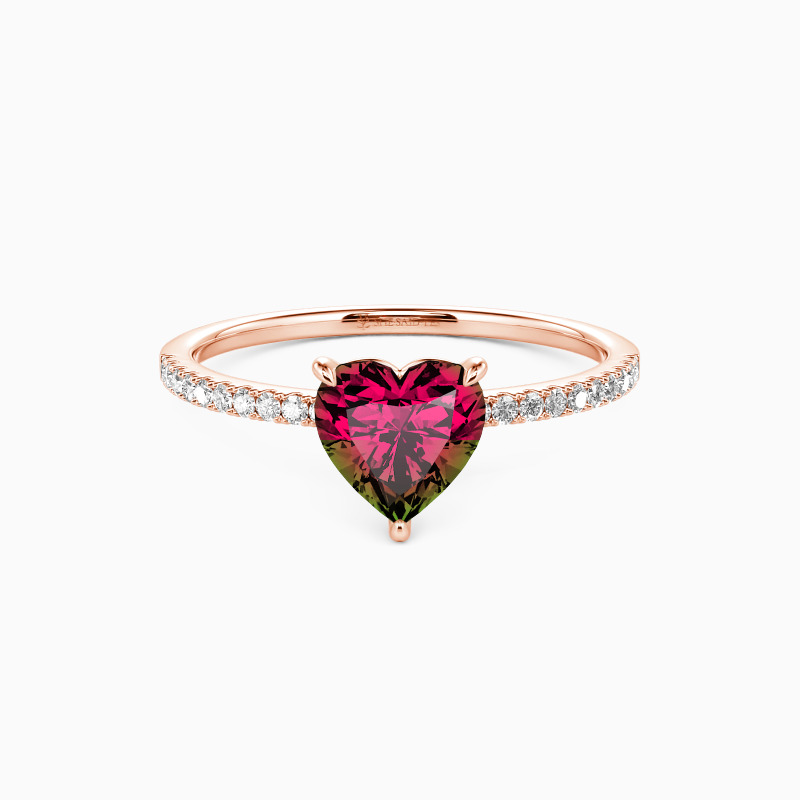 「プレイズ」0.8ct ハートカット エタニティ 婚約指輪