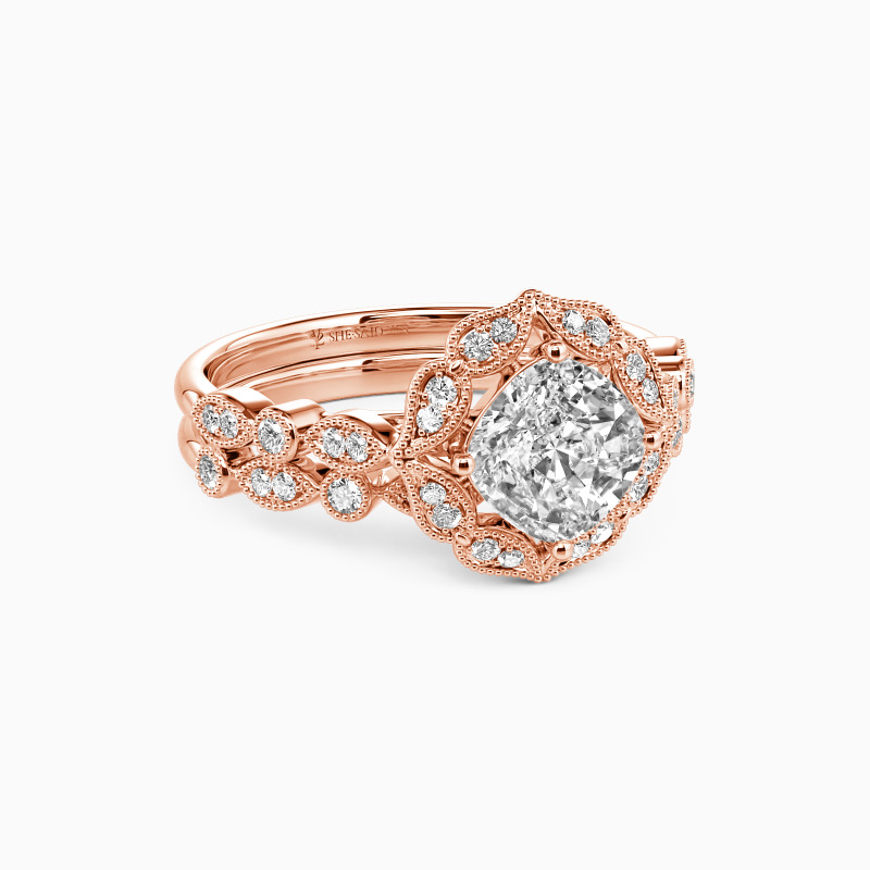 "Ich liebe dich ganz und gar" Kissenschliff 2-teiliges Brautset