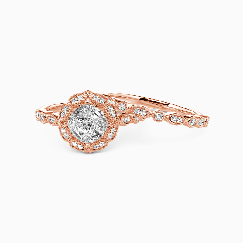 "Ich liebe dich ganz und gar" Kissenschliff 2-teiliges Brautset