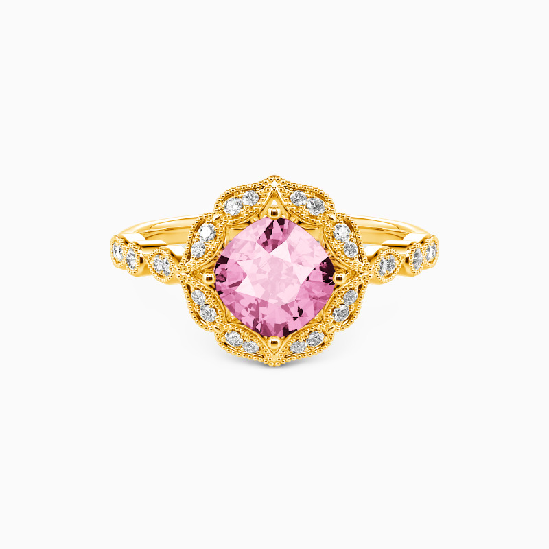 "All of Me Loves All of You" Cushion Cut Halo Engagement Ring