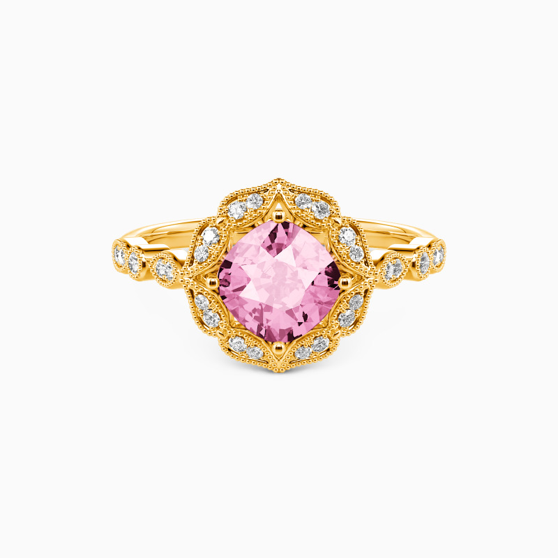 "All of Me Loves All of You" Cushion Cut Halo Engagement Ring