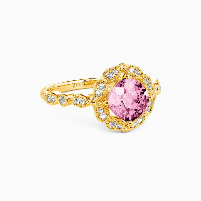 "All of Me Loves All of You" Cushion Cut Halo Engagement Ring