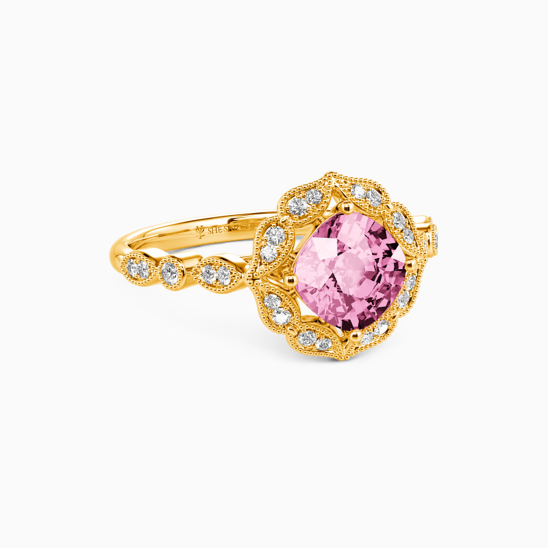 "All of Me Loves All of You" Cushion Cut Halo Engagement Ring