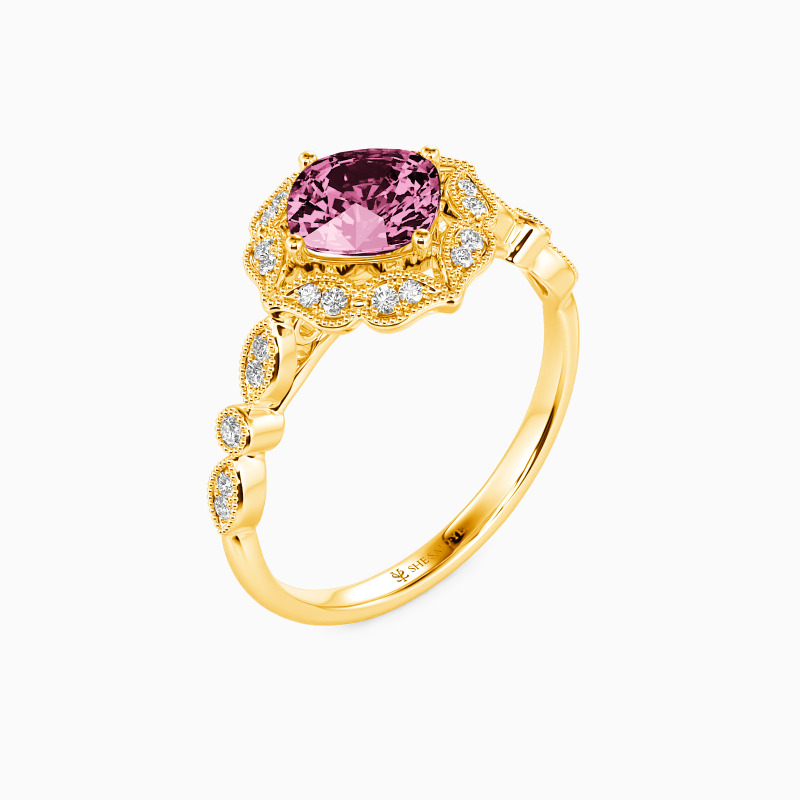 "All of Me Loves All of You" Cushion Cut Halo Engagement Ring