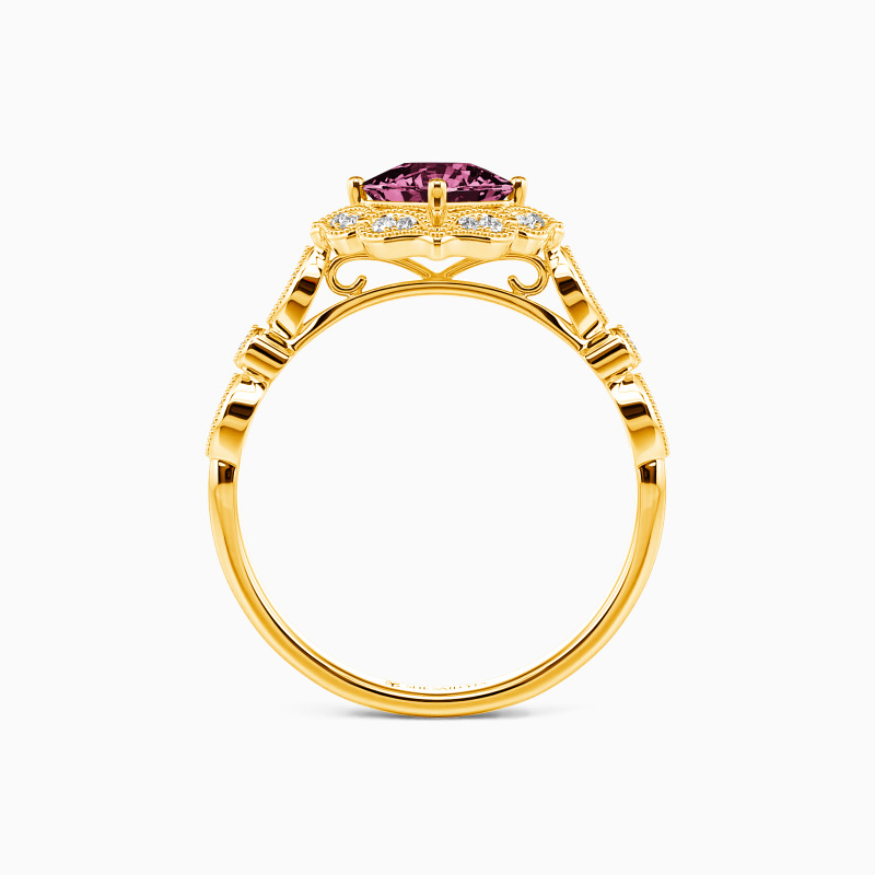 "All of Me Loves All of You" Cushion Cut Halo Engagement Ring
